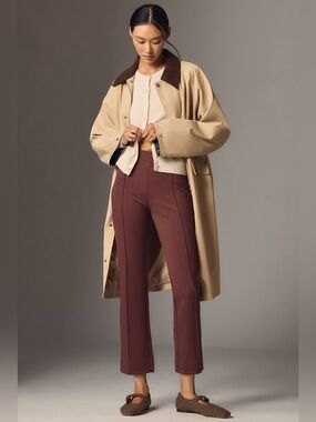 NWT Maeve The Poppy Kick-Flare Pull-On Pants High-Rise Ponte Knit Size Medium